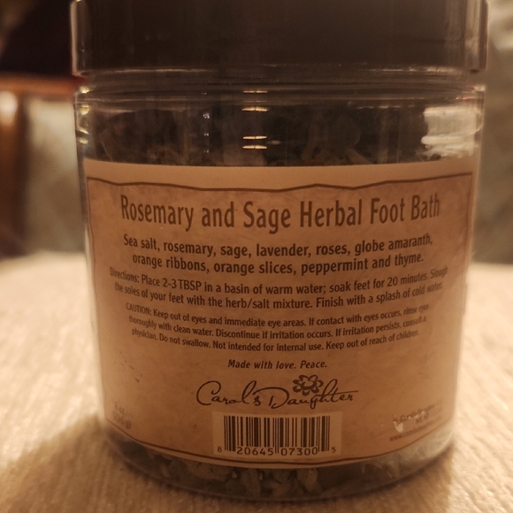 CAROLS DAUGHTER ROSEMARY AND SAGE HERBAL FOOT BATH - Picture 1 of 5